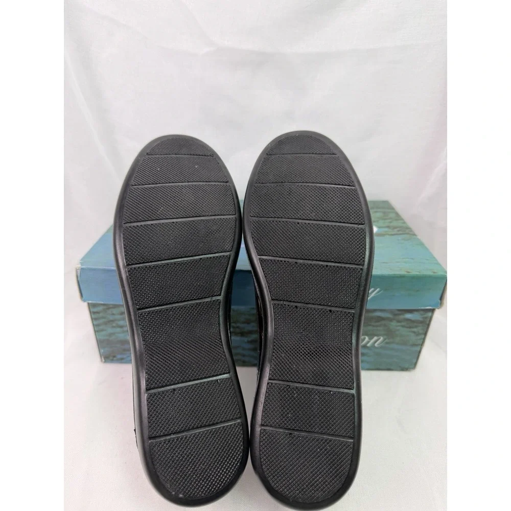 Easy Street Gage Womens 7M Copper Croc Comfort Loafers New In Box Metallic DS